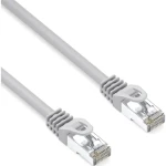 Logo LAN kábel S/FTP Cat 6a sivý / Sieťový kábel / RJ-45 / 10 m / 10 Gbit/s