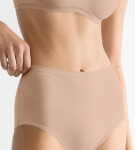 SLOGGI GO DAILY COTTON - nohavičky s vysokým pásom (3 ks) - česaná organická bavlna Sloggi NEW BEIGE S