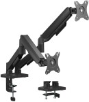 Deltaco Stojak na dwa monitory biurkowy, mechaniczny sprężynowy, 17-32"; max 18 kg / ARM-1300-B / 1903416