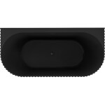 MEXEN/S - Sella voľne stojaca vaňa nástenná reliéf 170 x 80, čierna mat, sifón a prepad čierna 52711708071-70