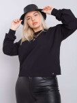 Černá obyčejná oversize mikina 2XL