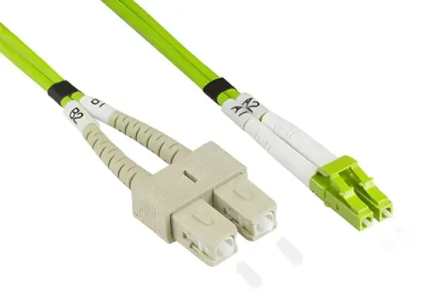 Good Connections OM5 LC/SC zelený / Optický patch kábel / Multi-mode / 50/125 µm / 0,5 m / LSZH (LW-8005LS5)