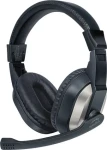 Speed Link THEBE Stereo Headset čierna / Slúchadlá s mikrofónom / Cez hlavu / Sklopný mikrofón / Ovládanie na kábli