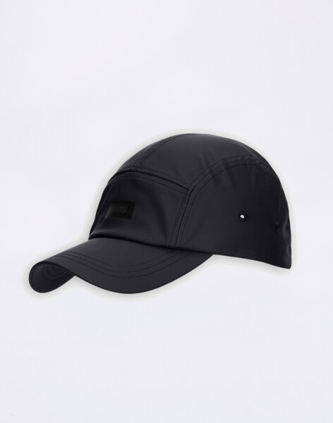 Rains 5 Panel Cap 01 Black