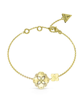 Guess Fashion pozlátený náramok Wild Flower JUBB05503JWYGS