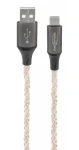 Ansmann 1700-0158 čierna / Dátový a nabíjací kábel / USB-A - USB-C / 1 m / LED osvetlenie / 60W (1700-0158)