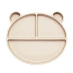 Kidnort Retter Silikónový delený tanier svetlý (KNSIL000028)