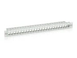 Equip 19" FTP sivá / Patch panel / 24x Keystone / 1U / LSA-110 (767124)