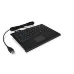 Keysonic KSK-3210ELU (UK) čierna / Klávesnica / Super-Mini / Touchpad / Podsvietenie / USB (61024)