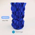 PLA FIBERSILK filament námornícky tmavo modrý metalický 1,75 mm Fiberlogy 850 g