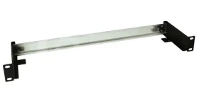 Solarix RAIL-1U-DIN čierna / DIN lišta / do 19" rozvádzača / 1U / RAL 9005 (80138323)