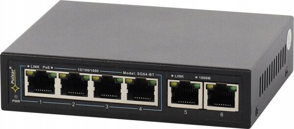 Pulsar SG64WP-BT PULSAR Switch PoE 6-portowy Gigabit Ethernet 4x PoE++