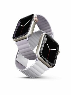 Uniq REVIX Reversible Magnetic remienok pre Apple Watch 41 amp; 40 amp; 38mm - LILAC (fialovo-biela) (8886463680780)