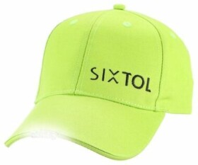 SIXTOL B-CAP zelená / LED šiltovka so svetlom / 5x 5 lm / nabíjací / USB (SX5036)