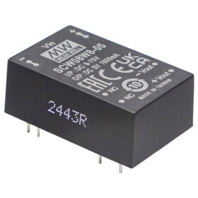 MEAN WELL SCW08W8-15 DC / DC menič napätia 24 V 15 V 0.533 A 8 W; SCW08W8-15