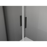 MEXEN/S - Exo sprchovací kút dvere krídlové 90 x 85, transparent, čierna 8182-090-085-70-00