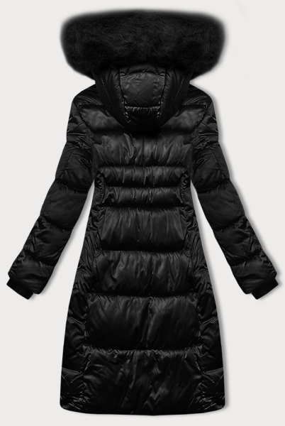 Prešívaná zimná bunda S'west black (B8266-1) odstíny černé L (40)