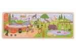 Bigjigs Toys Drevené puzzle zoo