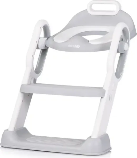 CHIPOLINO Záchodová doska s rebríkom Flippy Grey (STPFL0251GY)