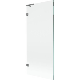 MEXEN/S - Lunar L vaňová zástena FIX 80 x 150, transparent, grafit metal 897L-080-000-95-00