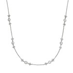 Emporio Armani Fashion strieborný náhrdelník so zirkónmi EG3615040