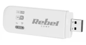 Rebel USB modem 4G LTE Wi-Fi biela / Modem / UMTS/HSPA+/EDGE/GSM / USB 2.0 (RB-0700)