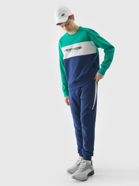 Chlapecké tepláky typu jogger 4F - námořnická modrá 158