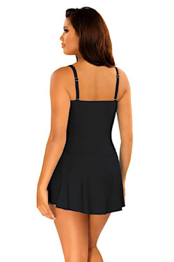 Dámske jednodielne plavky Gold 10 8900CH1 19 Black - SELF 40D černá
