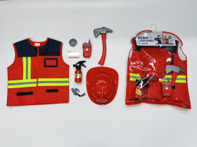 Mamido Mamido Hasičský detský kostým s vestou a prilbou MT1333