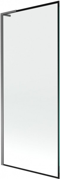 MEXEN/S - Next L vaňová zástena FIX 80 x 150, čierna vzor, grafit metal 895-080-000-03-70-95