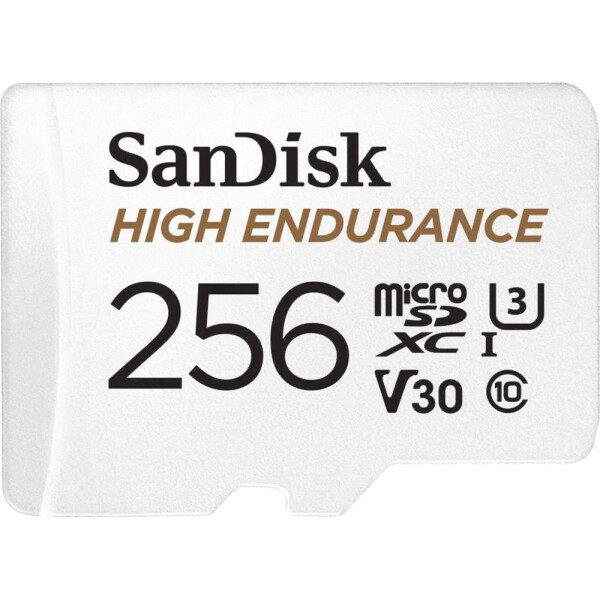 SanDisk High Endurance Monitoring pamäťová karta mini SDXC 256 GB Class 10, UHS-I, UHS-Class 3, v30 Video Speed Class vr. SD adaptéru; SDSQQNR-256G-GN6IA