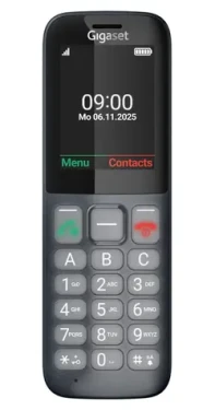 Gigaset COMFORT 600 SIM sivá / Mobilný telefón / 2,4 "displej / Bluetooth / 500 kontaktov (4255781906416)