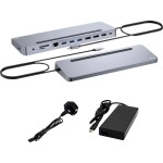 I-TEC Stacja dokujšca USB-C Metal Ergonomic 4K 3x Display Docking Station PD 100W + i-tec Universal Charger 100W (bundle)