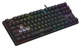 Savio Tempest X2 Outemu Blue čierna / Herná klávesnica / RGB / drôtová (TEMPEST X2 BLUE)