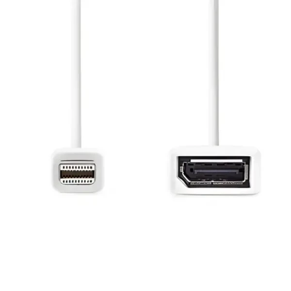 Nedis Redukcia Mini DisplayPort - DisplayPort biela / Redukcia / DisplayPort 1.2 / 21,6 Gbps / 0,2 m (CCGB37450WT02)