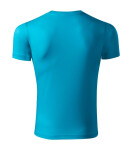 Tričko Pixel unisex tyrkysové L