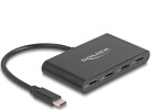 Delock Delock USB 3.2 Gen 1 USB Type-C Hub mit 3 x USB Type-C Buchse + 1 x USB Type-C PD 100 Watt