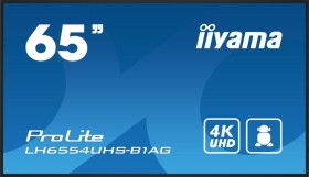 64.5 IIYAMA Prolite LH6554UHS-B1AG čierna / IPS / 3840 x 2160 / 16:9 / 8ms / 1200:1 / 500cd / repro / VGA / DVI / HDMI / (LH6554UHS-B1AG)