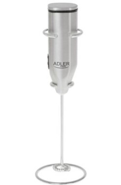 Adler AD 4500 strieborná / napeňovač mlieka / 2x1.5V AA (AD 4500)