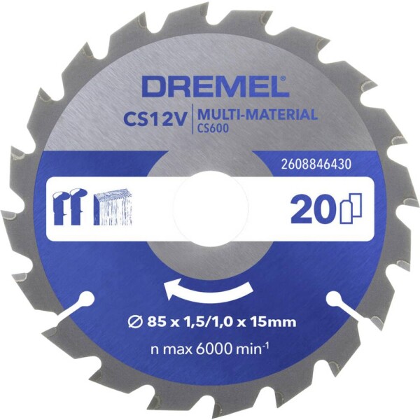 Dremel DREMEL Multi Material Kreissägeblatt 85mm CS600 2608846430​ pílový kotúč 1 ks; 2608846430​