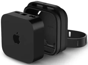 Spigen Silicone Fit držiak pre Apple TV 4K 3. generácie (2022) čierna (AMP05858)