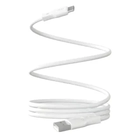 Puro Magnetic biela / Magnetický kábel / USB-A - USB-C / 10 W / 1 m