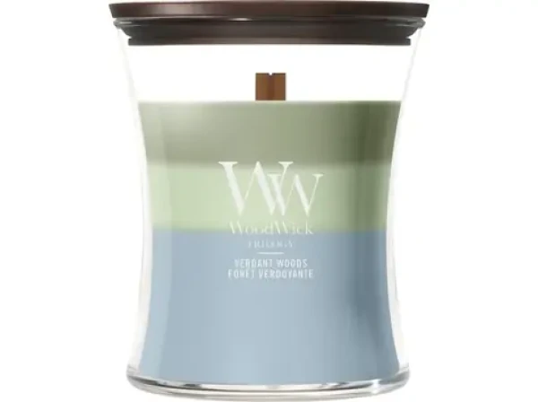 Woodwick Trilogy Verdant Woods sviečka stredná (5038581184715)