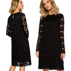 Dámske šaty M406 Black - MOE S-36 černá