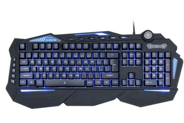 C-tech Scorpia V2 čierna / Herná klávesnica / membránová / RGB / USB-A / CZ/SK layout (8594125011024)