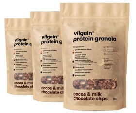 Vilgain Protein Granola – 3× Kakao a mliečna čokoláda 350 g