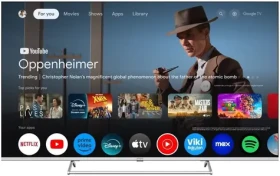 Strong SRT55UG8773C strieborná / 55" / 3840 x 2160 / QLED / DVB-T2/C/S2 / HDMI / USB / Wi-Fi / BT / LAN / Android TV (SRT55UG8773C)