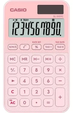 Casio SL 310 YC LP ružová / Kalkulačka / desaťmiestna / duálne napájanie (SL 310 YC LP)