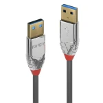 Lindy Cromo Line sivá / USB kábel / USB-A - USB-A / USB 3.2 Gen 1 / 5 Gbit / s / 0,5 m (36625)