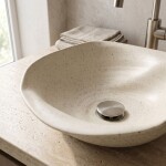 REA - Keramické umývadlo na dosku HM-35B Handmade ART REA-U1959